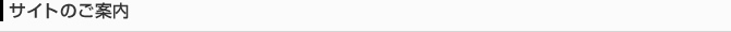 サイトのご案内